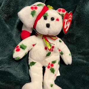 1998 Holiday Bear Beanie Baby